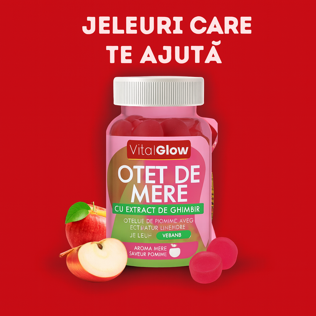 Ofertă 1+1 GRATIS – VitaGlow Gummies pentru un corp de vis! 🍏