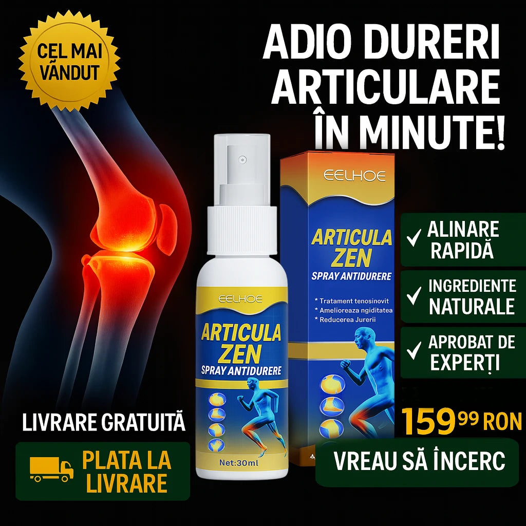 Spray-ul articular care ameliorează durerea în doar 7 zile – peste 3.000 de români îl folosesc deja