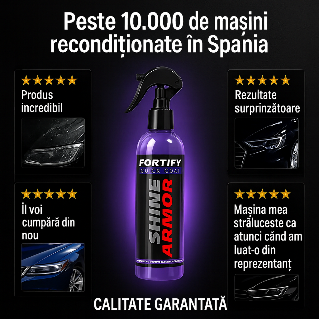 [LEVE 2 ȘI PLĂTEȘTI 1!] Spray-ul CERAMIC care îți transformă mașina în câteva minute – ascunde zgârieturile și redă strălucirea de mașină nouă!