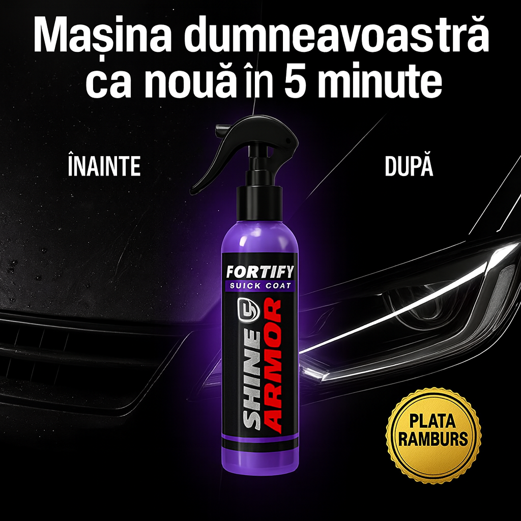 [LEVE 2 ȘI PLĂTEȘTI 1!] Spray-ul CERAMIC care îți transformă mașina în câteva minute – ascunde zgârieturile și redă strălucirea de mașină nouă!