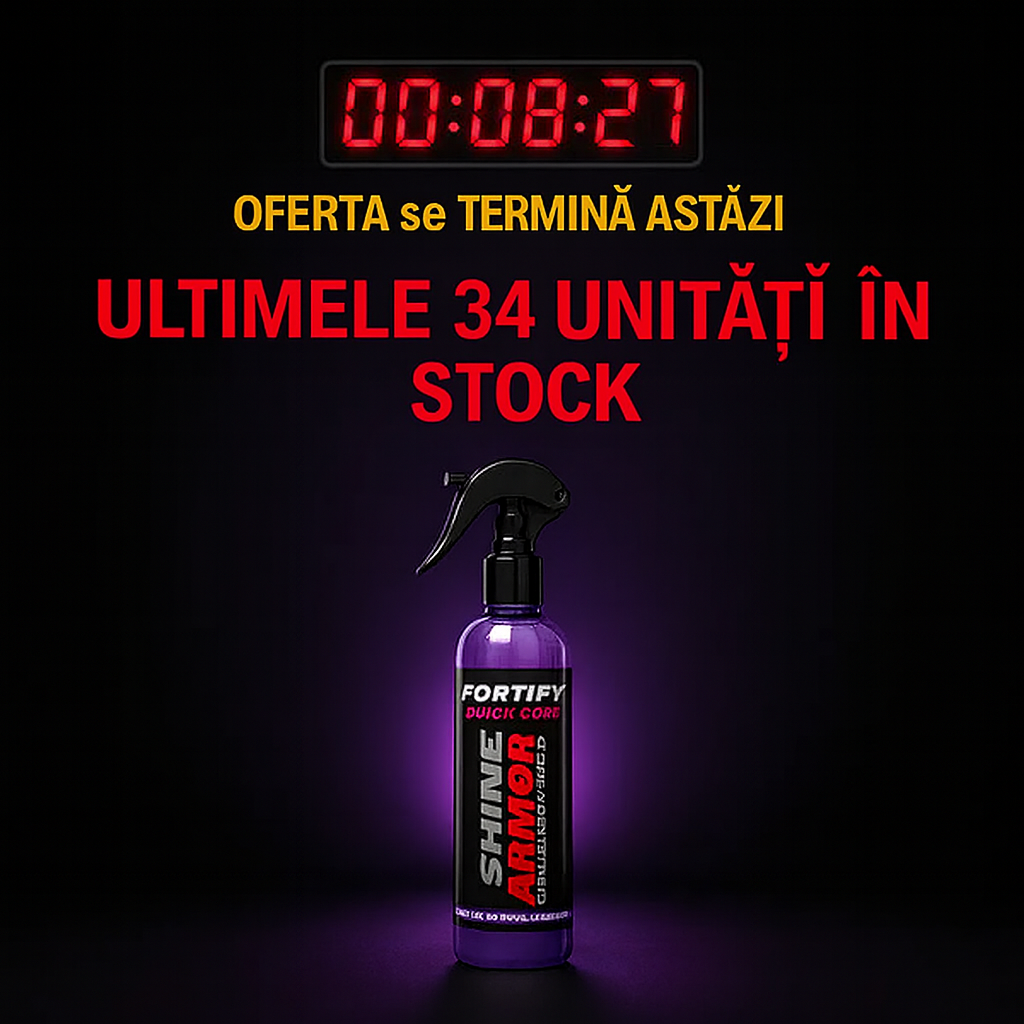 [LEVE 2 ȘI PLĂTEȘTI 1!] Spray-ul CERAMIC care îți transformă mașina în câteva minute – ascunde zgârieturile și redă strălucirea de mașină nouă!