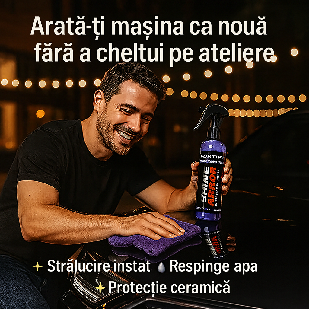 [LEVE 2 ȘI PLĂTEȘTI 1!] Spray-ul CERAMIC care îți transformă mașina în câteva minute – ascunde zgârieturile și redă strălucirea de mașină nouă!