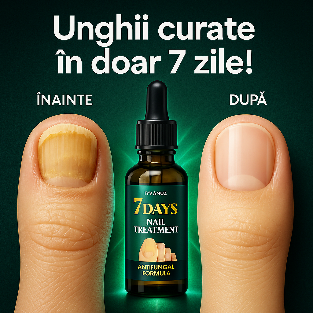 7DAYS® – Unghii curate, sănătoase și fără ciuperci în doar 7 zile!
