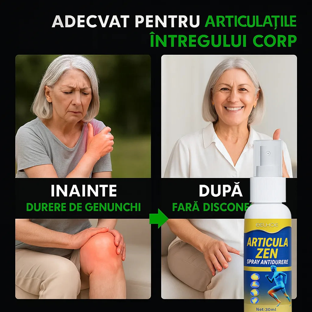 Spray-ul articular care ameliorează durerea în doar 7 zile – peste 3.000 de români îl folosesc deja