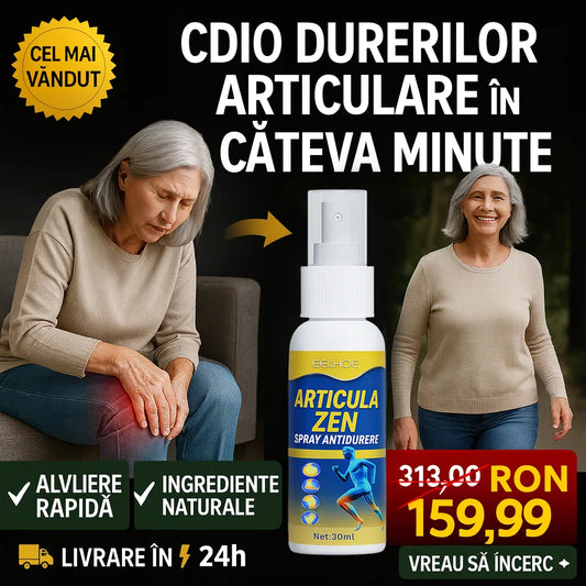 Spray-ul articular care ameliorează durerea în doar 7 zile – peste 3.000 de români îl folosesc deja